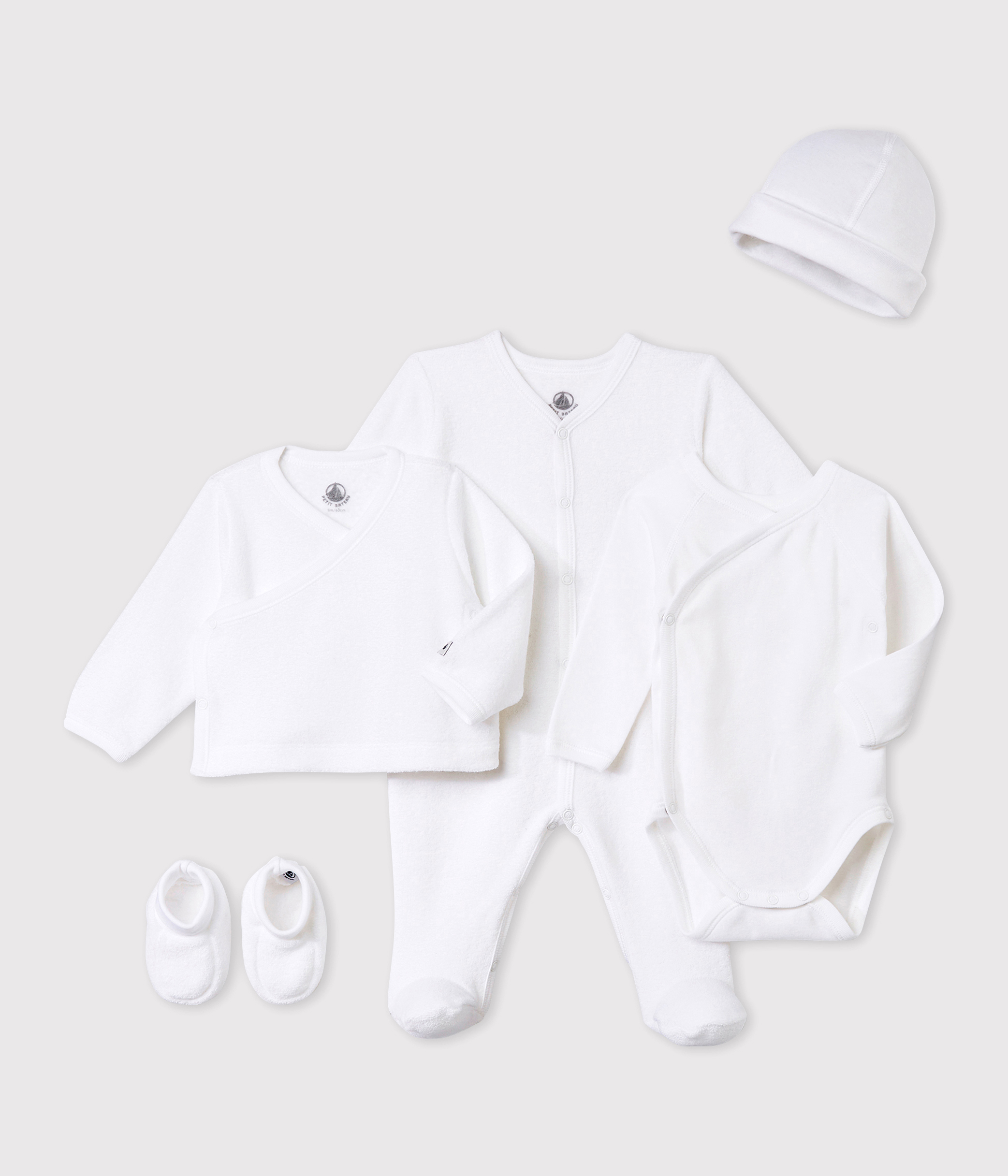 Ensemble naissance blanc - Petit Bateau