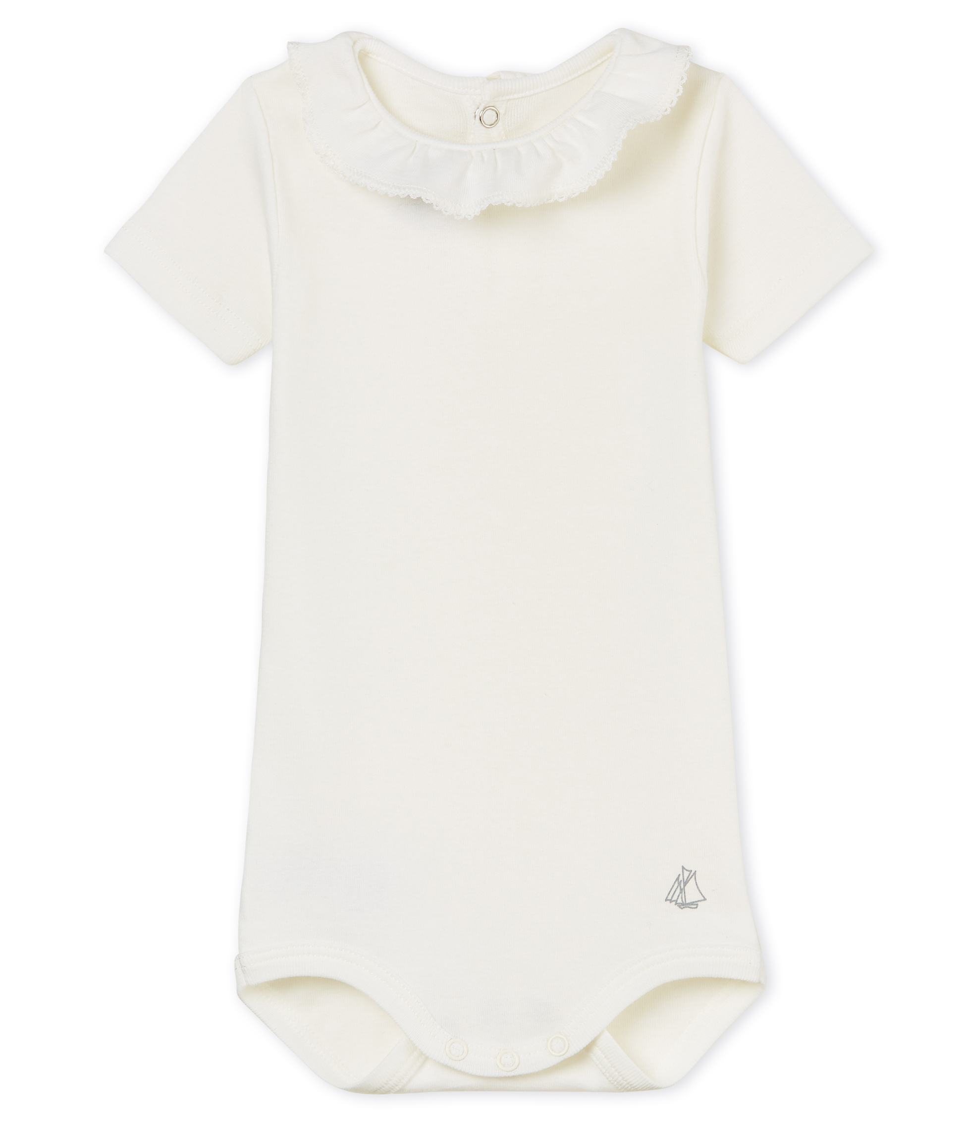 Body met korte mouwen en biesje voor babymeisjes