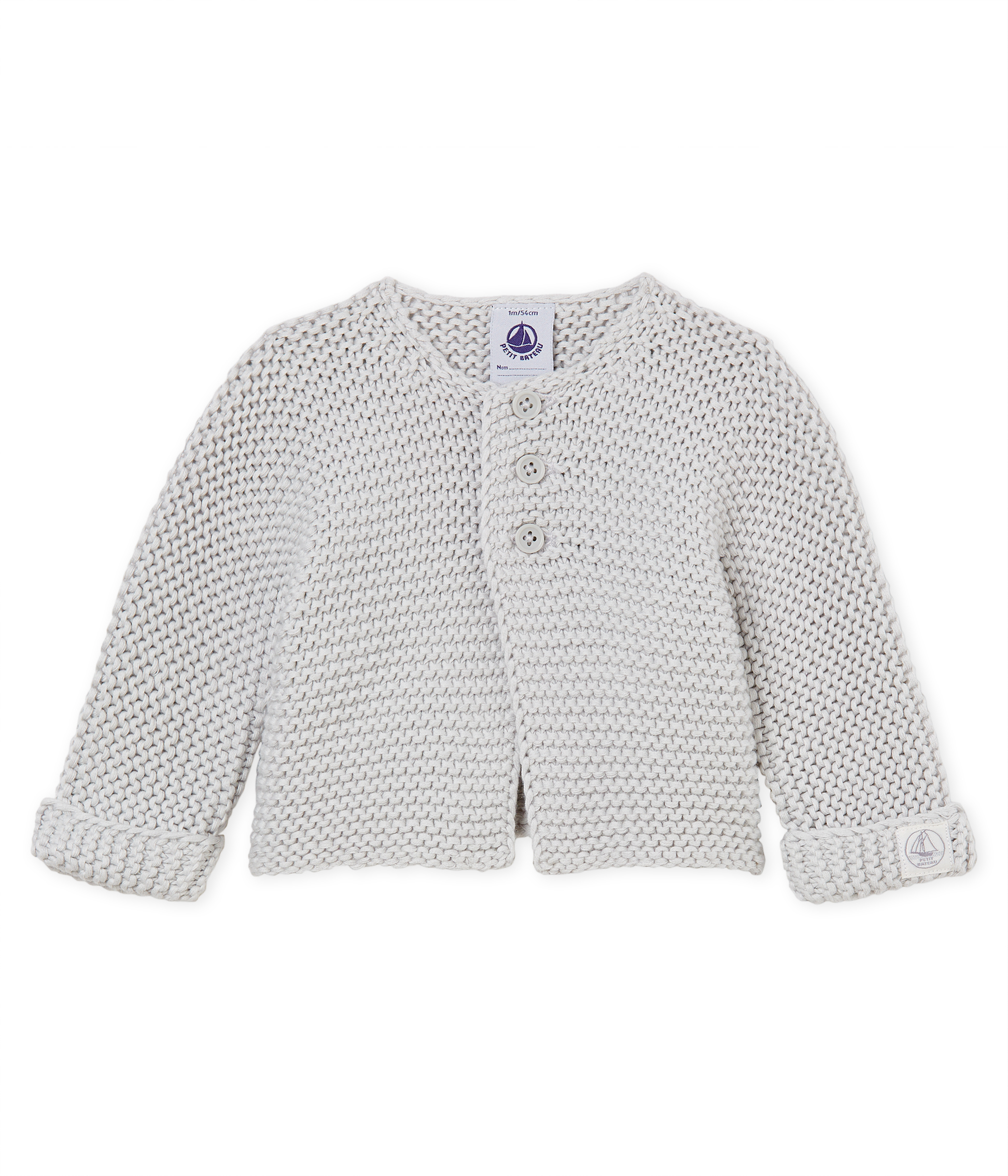 Cardigan point mousse bébé mixte