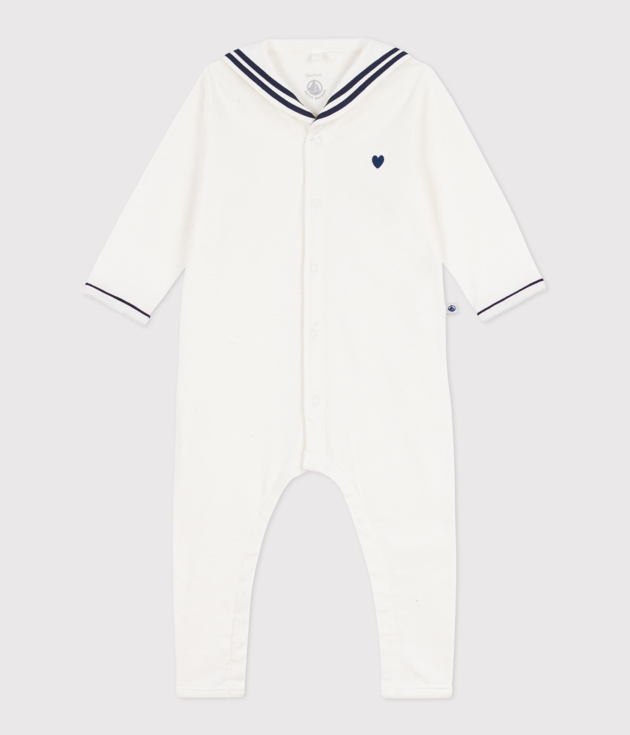 Petit Bateau Katoenen Babypyjama Marshmallow