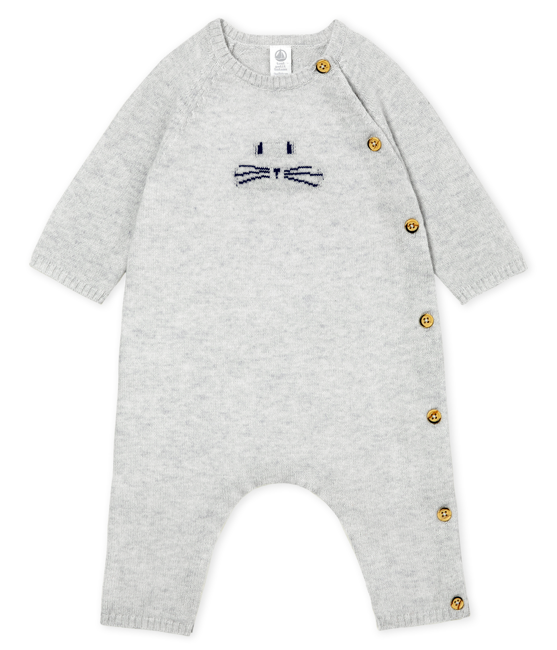 Combinaison Longue En Cachemire Museau Poussiere Chine Petit Bateau