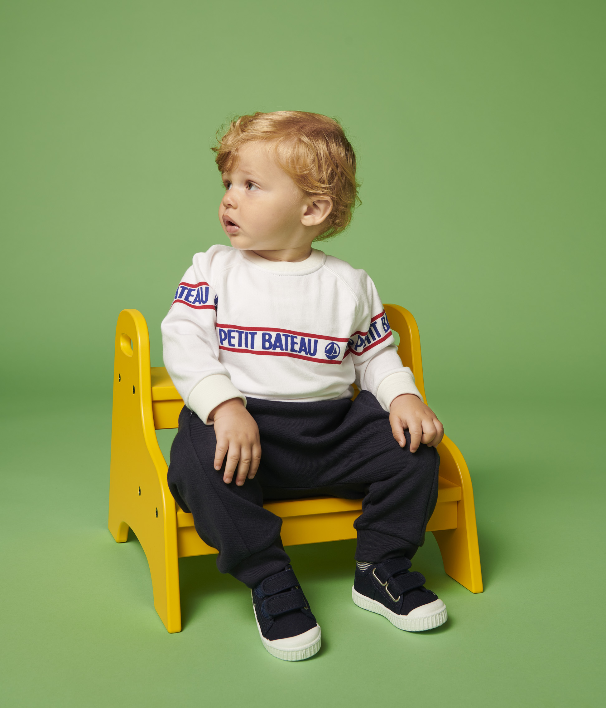 Pantalon Bébé Garçon Petit Bateau - Jersey Coton Bio - Taille Mi-haute - Élastique Confortable
