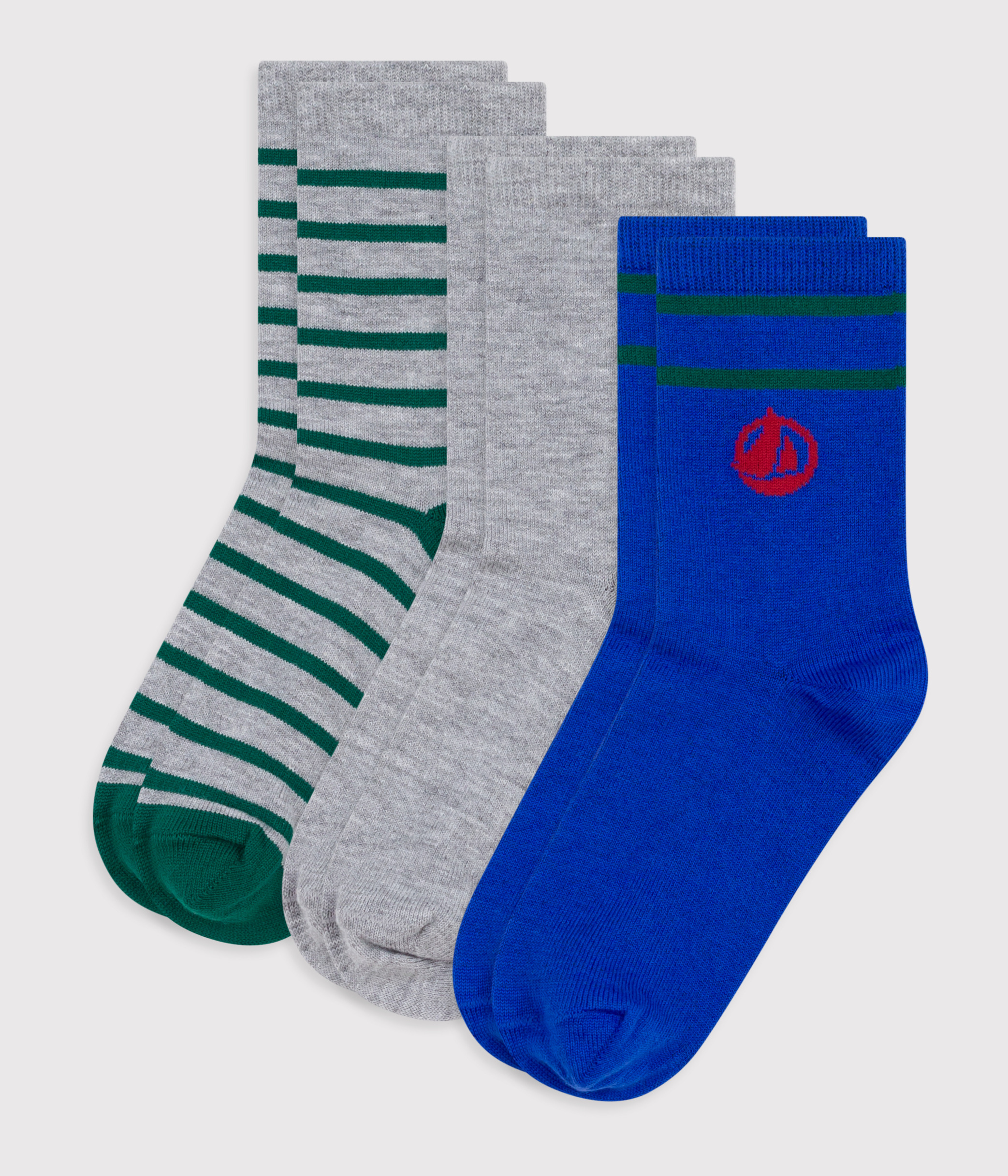 5 Paires Chaussettes Bébé Garçon Petit Bateau | Coton Jersey | Rayures | Taille Unique