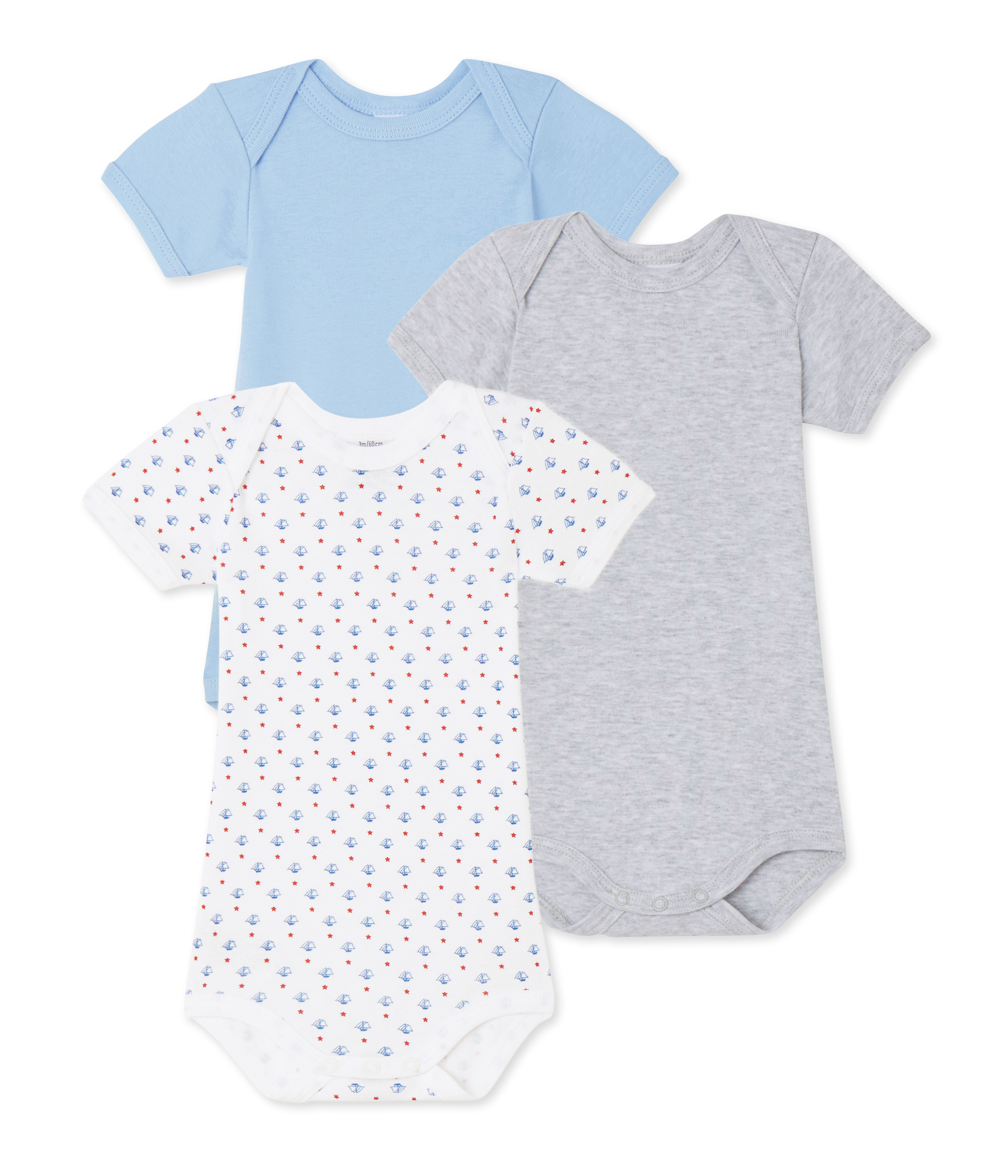 Lot de 3 bodies bébé garçon