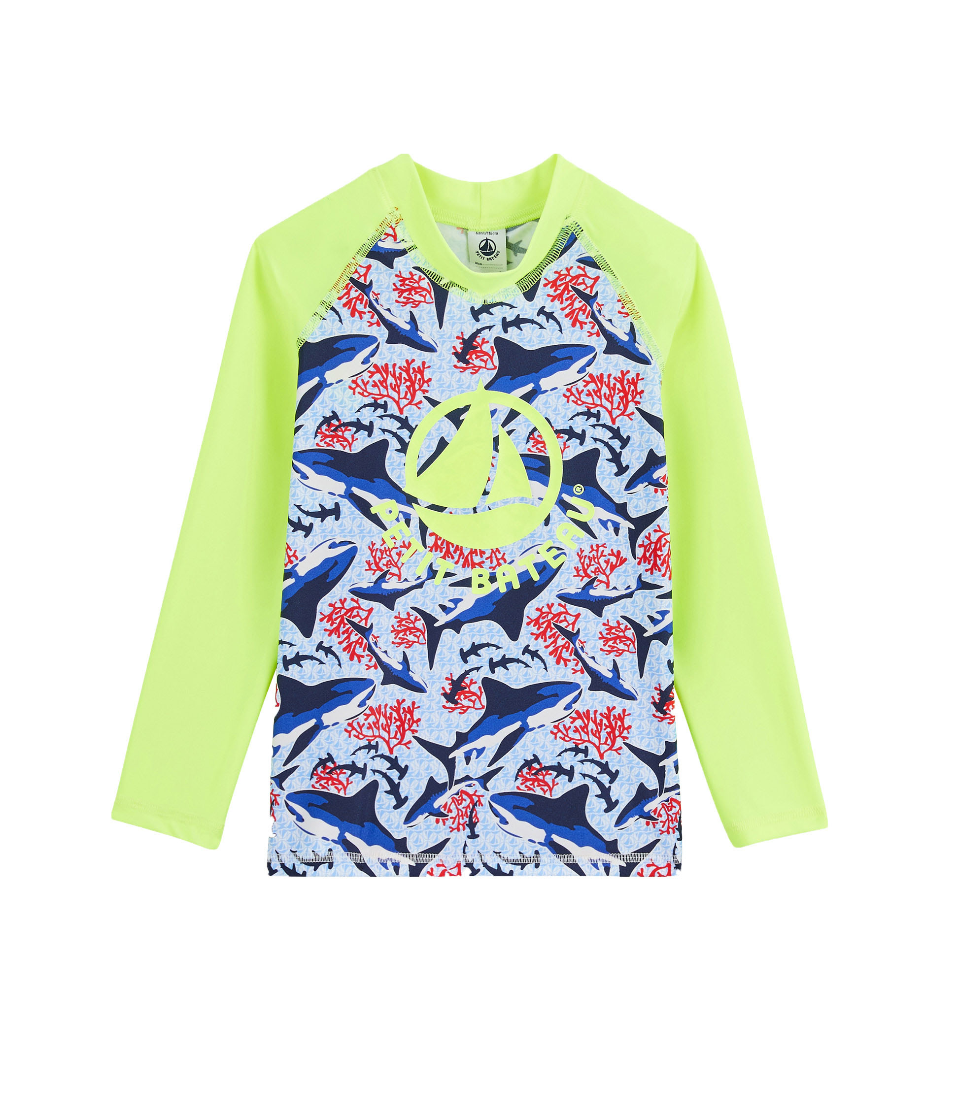 Tee shirt antiUV UPF 50+ écoresponsable enfant garçon MARSHMALLOW