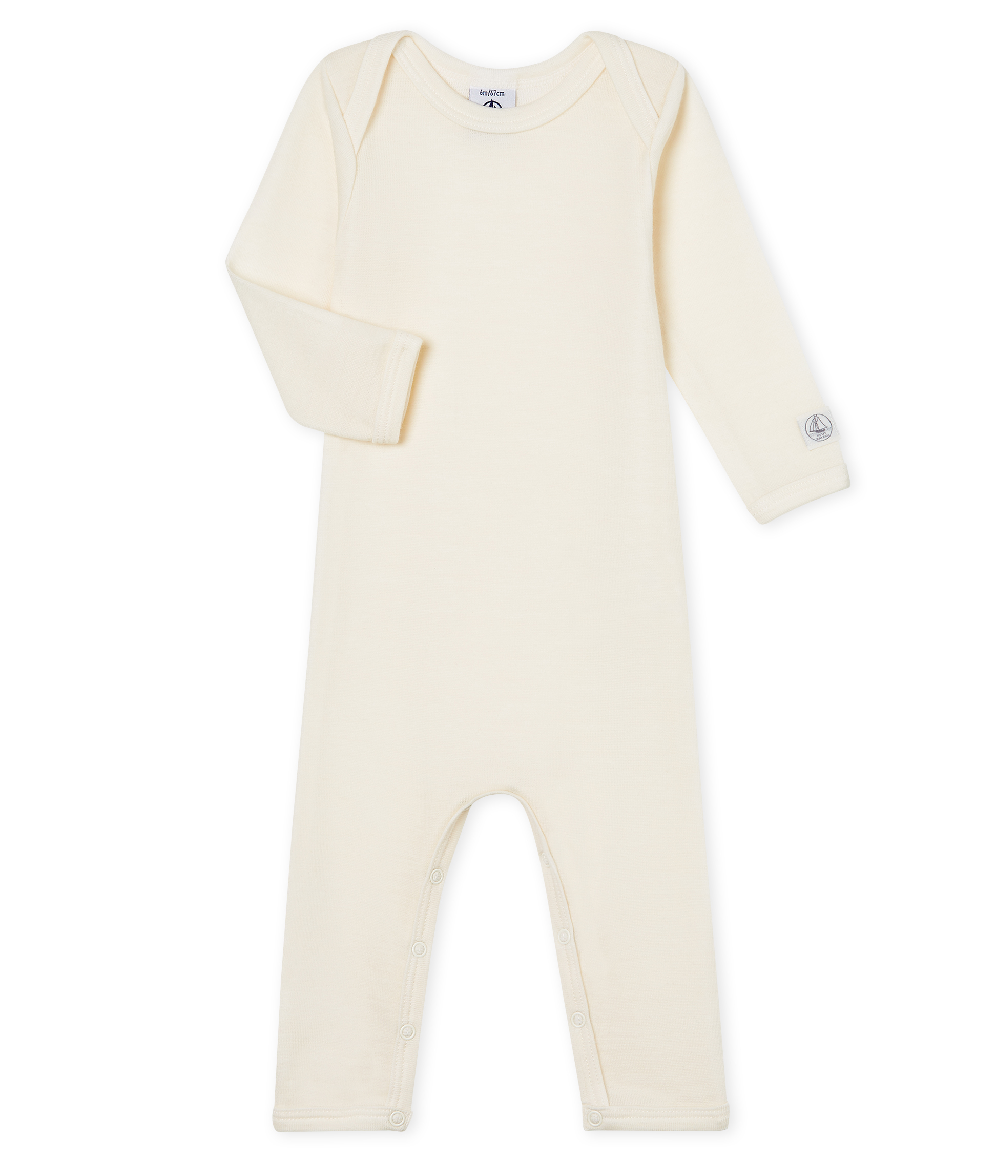 Body jambes longues bébé en laine et coton