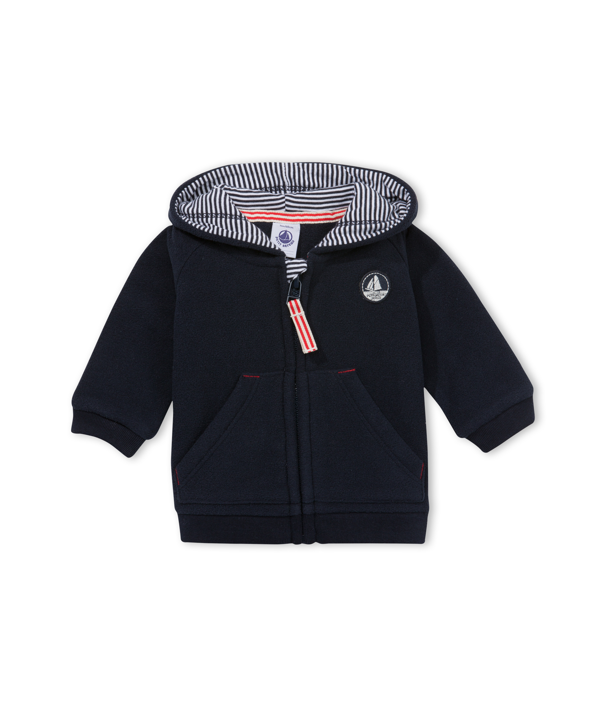 Fleece sweatshirt met rits babyjongen