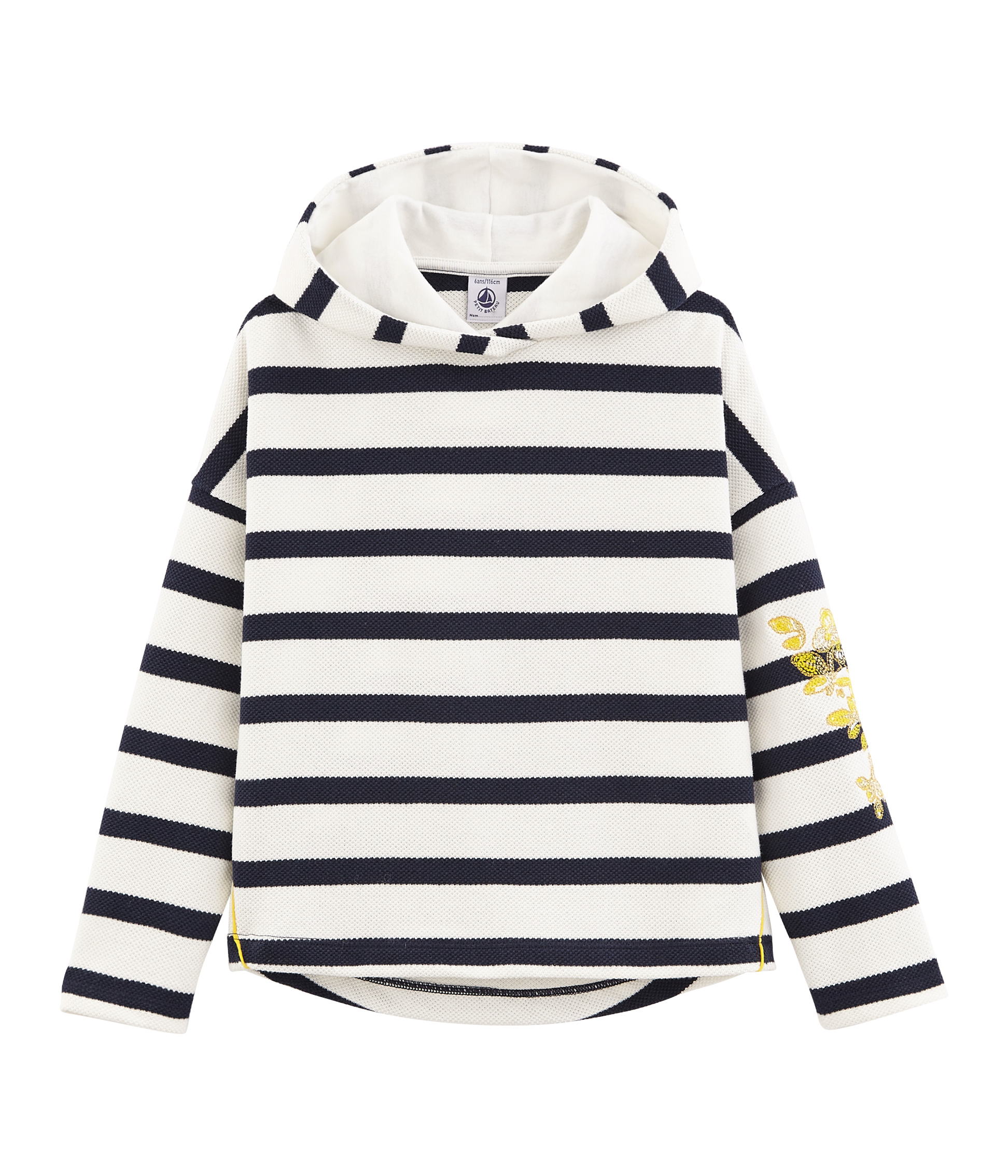 Marinière à capuche enfant fille