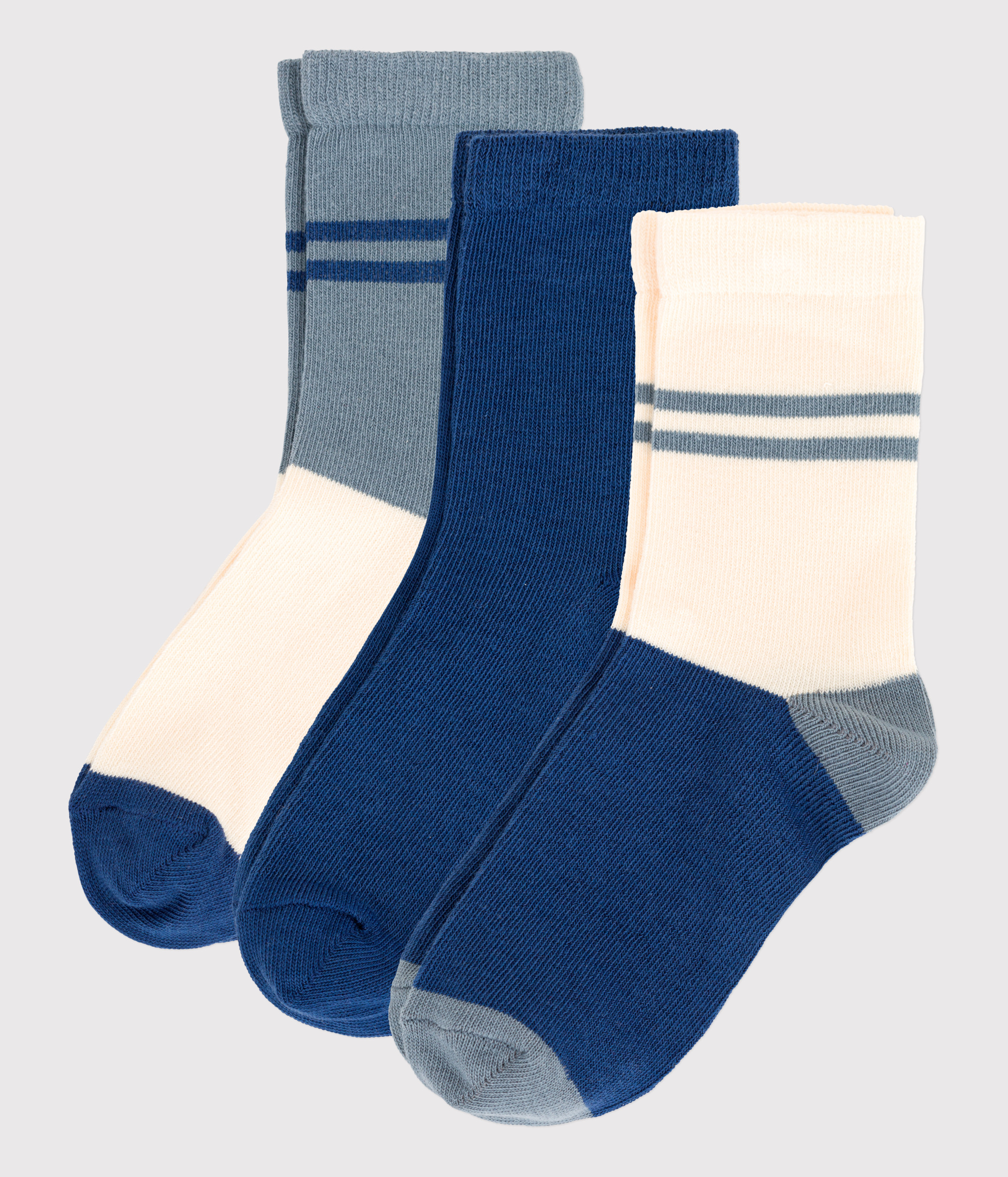 Lot De 3 Paires De Chaussettes Bébé - Ecru