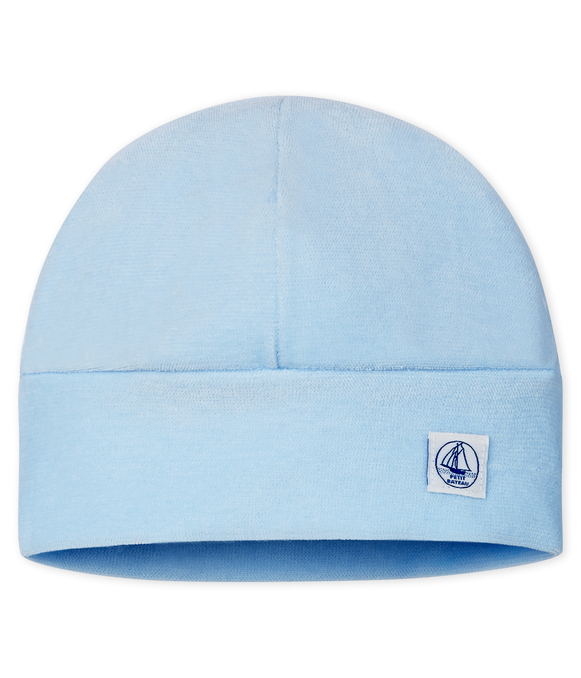 Bonnet naissance bébé en velours