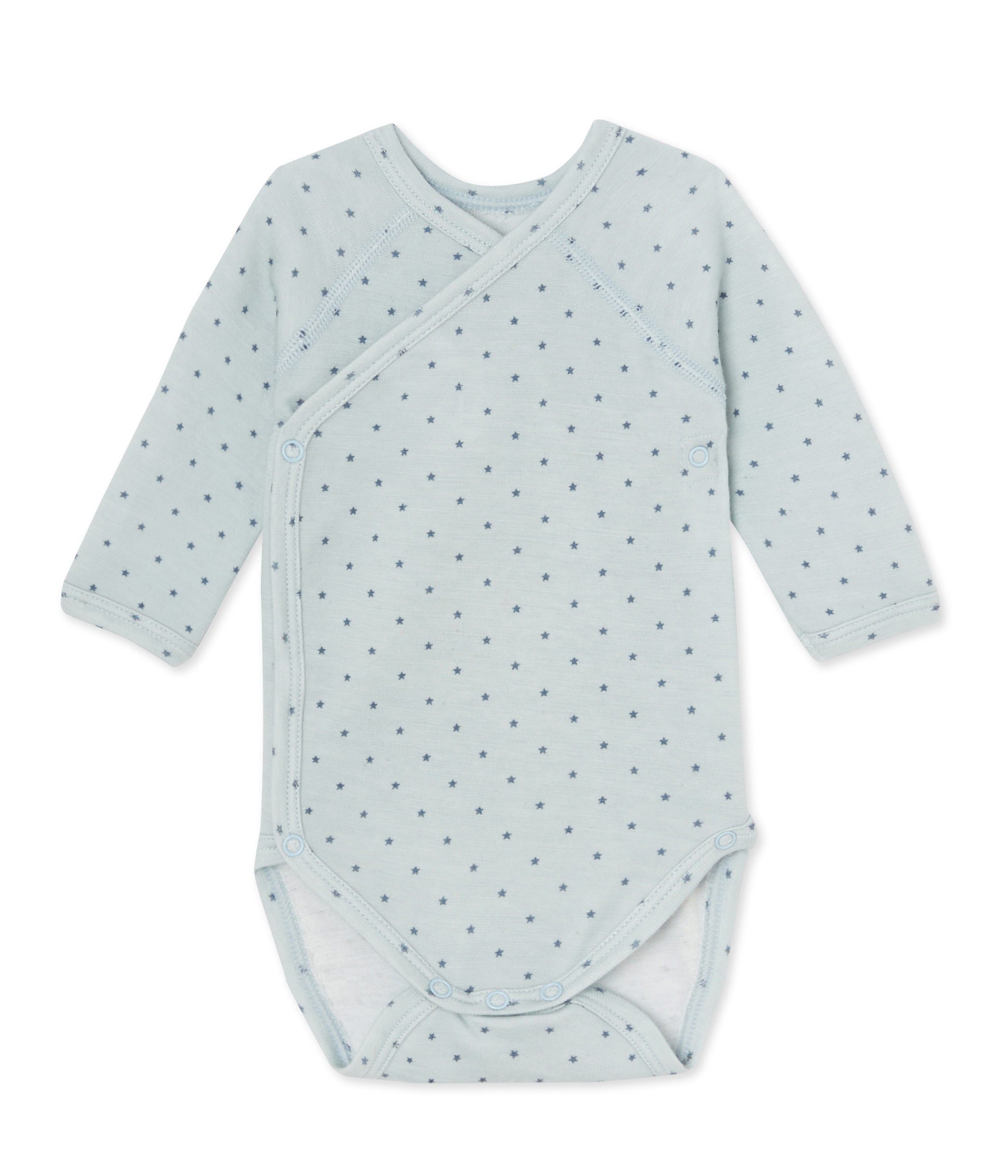Body Naissance Bebe Garcon Manches Longues Laine Et Coton Fraicheur Tempete Petit Bateau