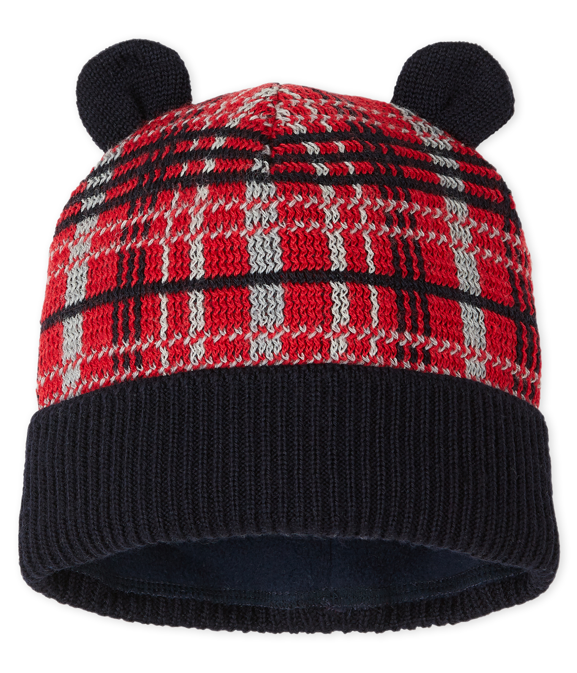 Bonnet bébé garçon doublé polaire