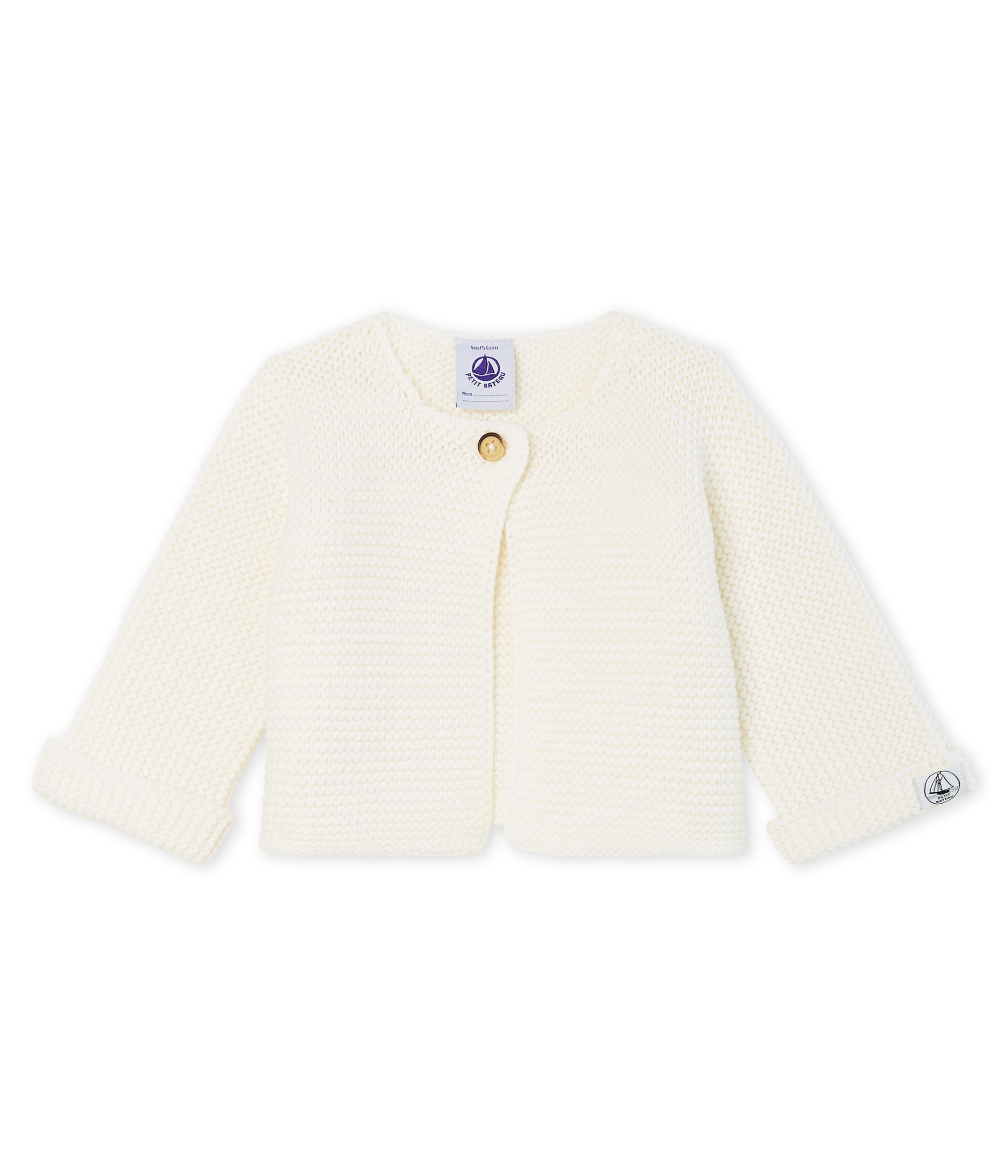 Cardigan bébé en tricot 100% coton