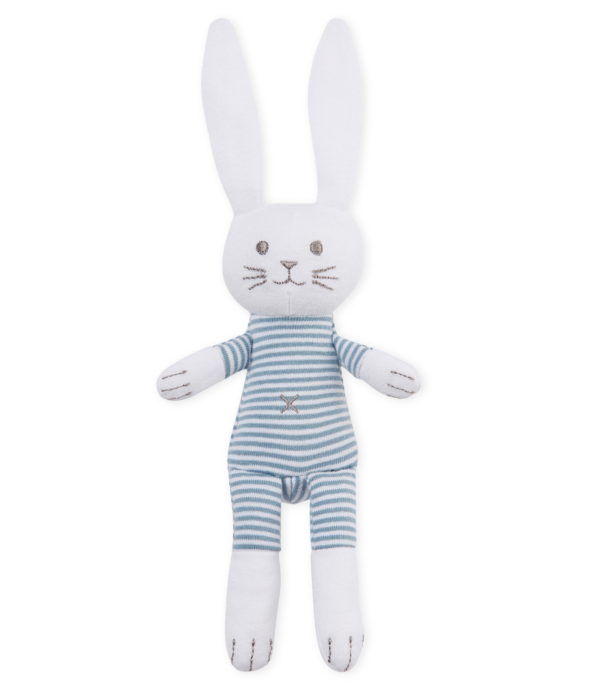 Uniseks konijnknuffel met rammelaar voor baby's