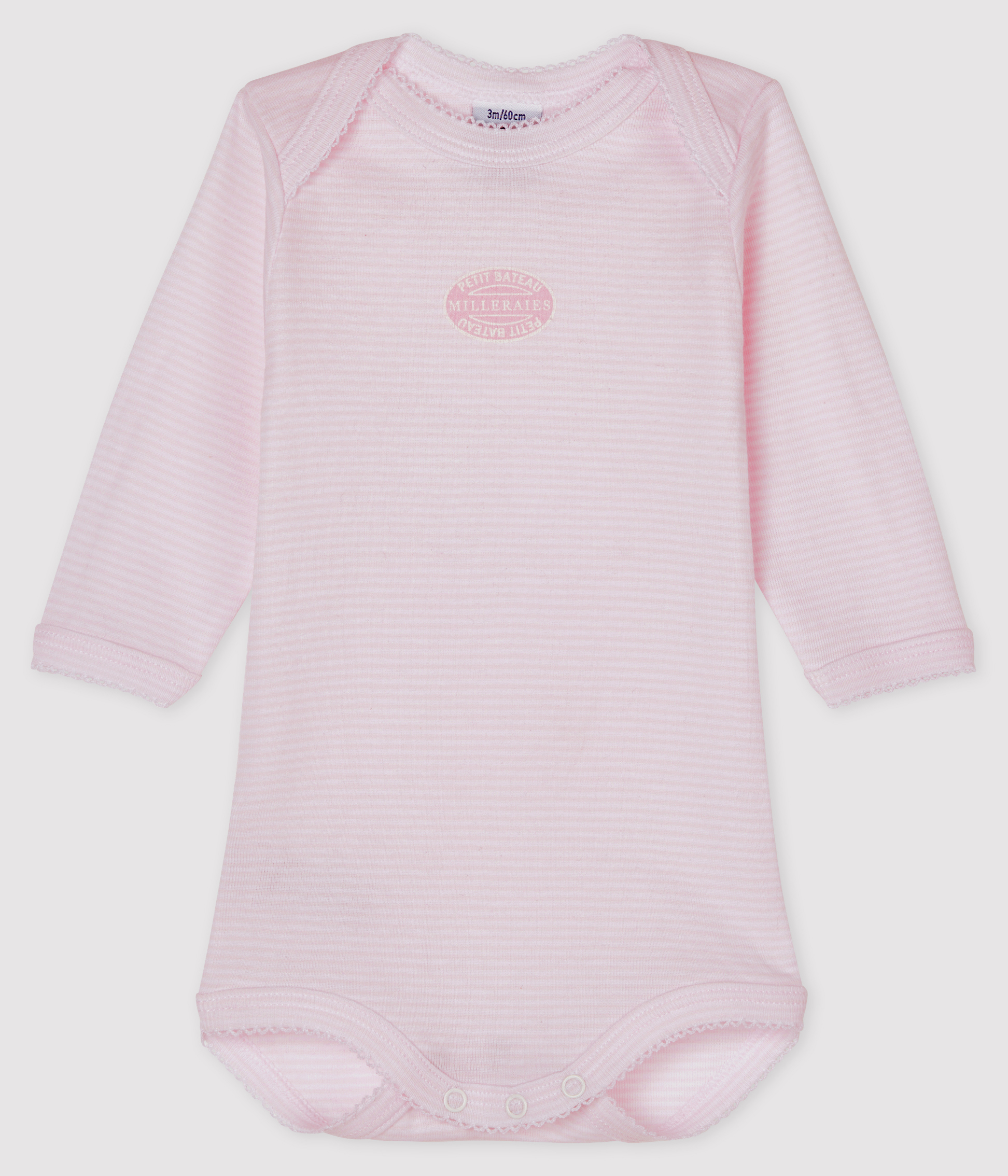 Bodies Bebe Fille Petit Bateau Body Manches Longues 100% Coton Bio - Bébé Fille Body Bebe 0-3 Mois